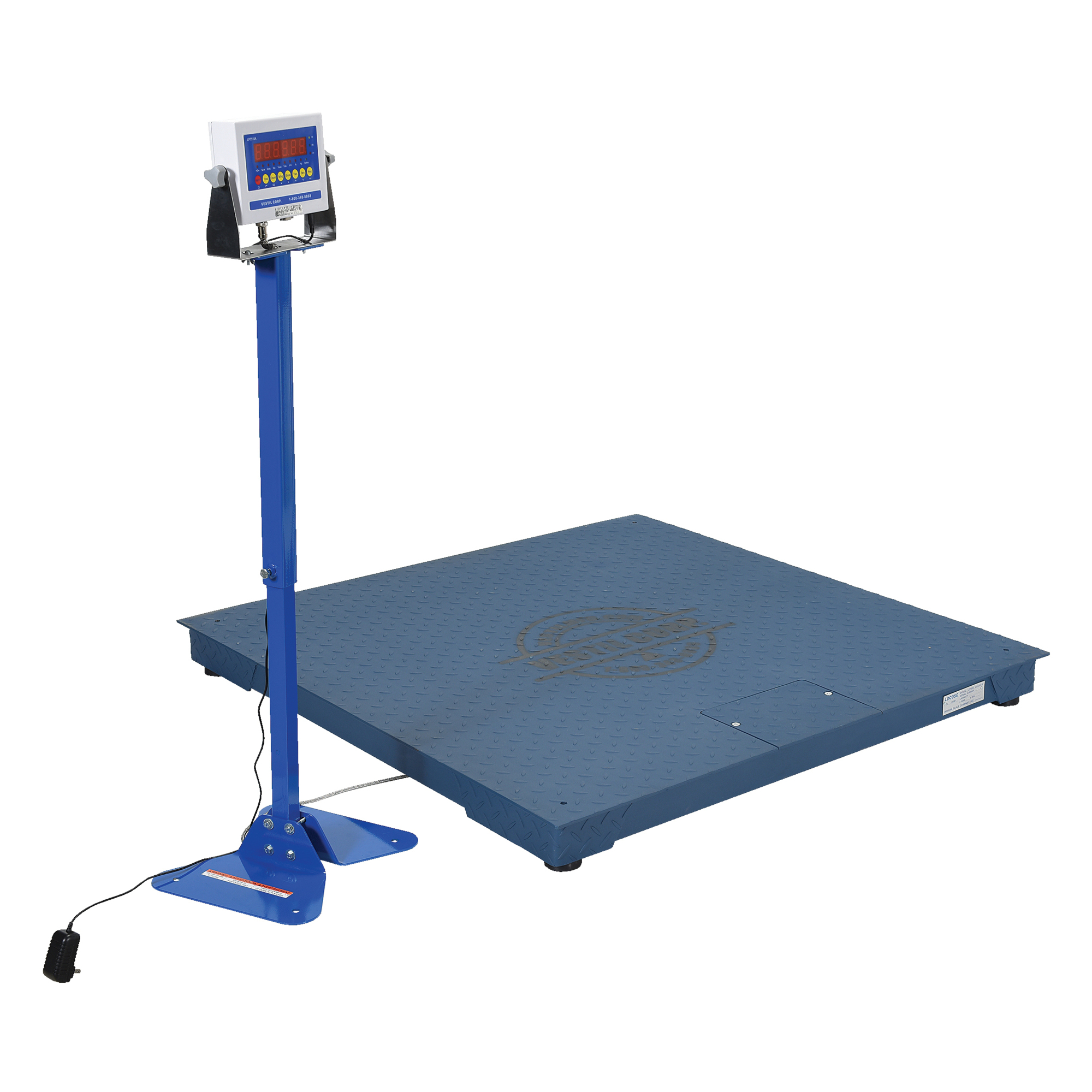 Vestil Electronic Digital Floor Scale - 48in. x 48in., 10,000-Lb. Capacity, Low-Profile, Model# SCALE-S-CFT-44-10K